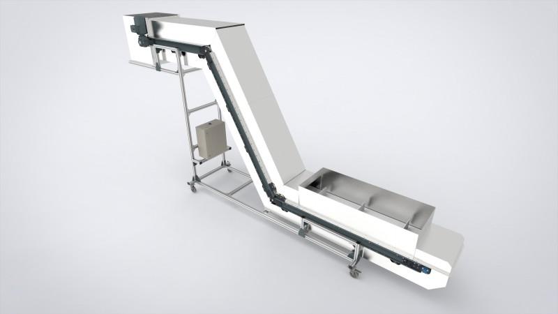 Z-образный конвейер с модульной лентой