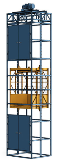 Шахтный грузоподъемник